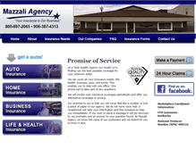 Tablet Screenshot of mazzaliagency.com